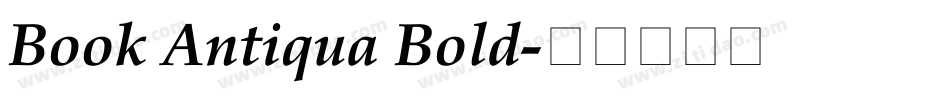 Book Antiqua Bold字体转换